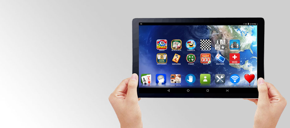Single Touch, Large Icons and Text for Senior Tablet PC